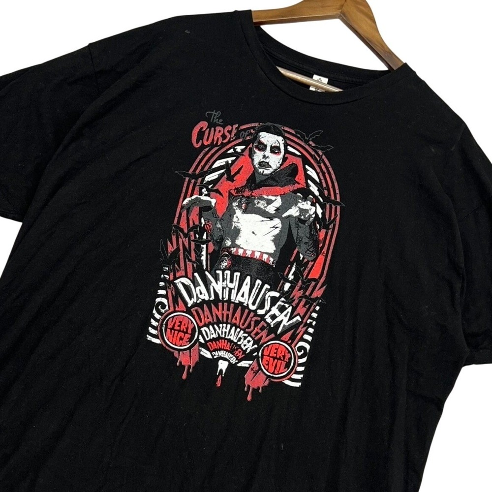 Danhausen Very Nice Very Evil AEW Wrestling Graphic T-Shirt Black Mens XL WWE